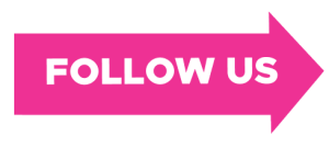 A bright pink right-pointing arrow with the white text FOLLOW US in bold capital letters.